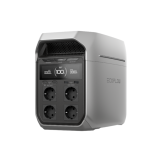 ECOFLOW DELTA 3 PLUS Bærbar Strømforsyning - LPS - 1024Wh - 1800W