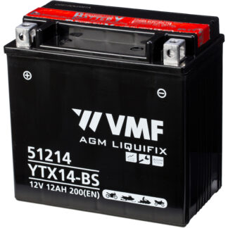 VMF MC Batteri 12V 12AH 200CCA (152x88x147) + venstre | YTX14-BS ( LUCAS LTX14BS )
