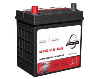 Leoch AGM Batteri 12V 40Ah 330CCA (201x135x224mm) +Venstre