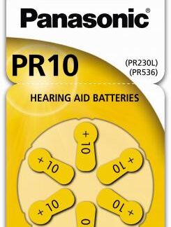 PANASONIC Høreapparatbatteri PR10 - 6pk
