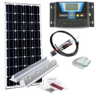 WATTSTUNDE Solcellepakke 100W til bobil (komplett) - SLIM