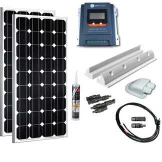 WATTSTUNDE Solcellepakke 320W MPPT til bobil (2x160W)