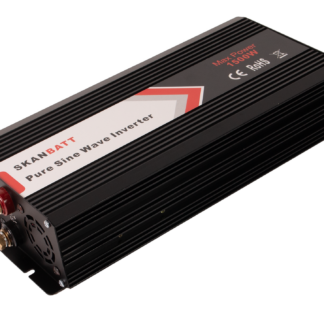 SKANBATT Inverter 12V 1500W Ren Sinus m/Trådløs Fjernkontroll 342x157x75mm