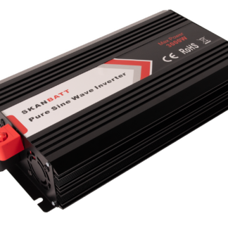 SKANBATT Inverter 12V 3000W (6000W) Ren Sinus m/Trådløs Fjernkontroll