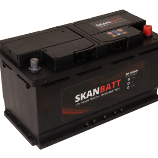 SKANBATT Fritidsbatteri 12V 100AH 780CCA (354x175x190/190mm) +høyre