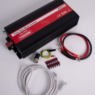 SKANBATT Inverter 12V 1500W Ren Sinus m/Kablet Fjernkontroll NB! KUPPVARE