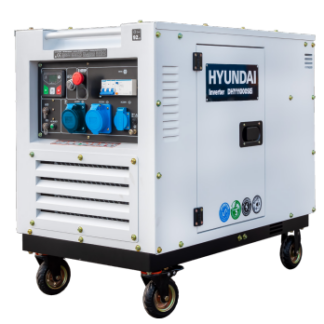 HYUNDAI DHY11000SEi Diesel Inverter Strømaggregat 8000W - Elektrisk start - Forvarming - ATS
