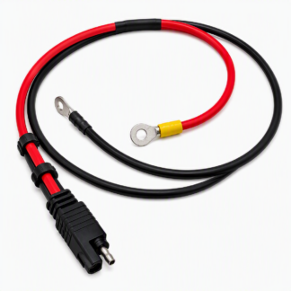 Batterikabel 2x5mm2 m/ SAE+8mm 150cm (SAE pin +)